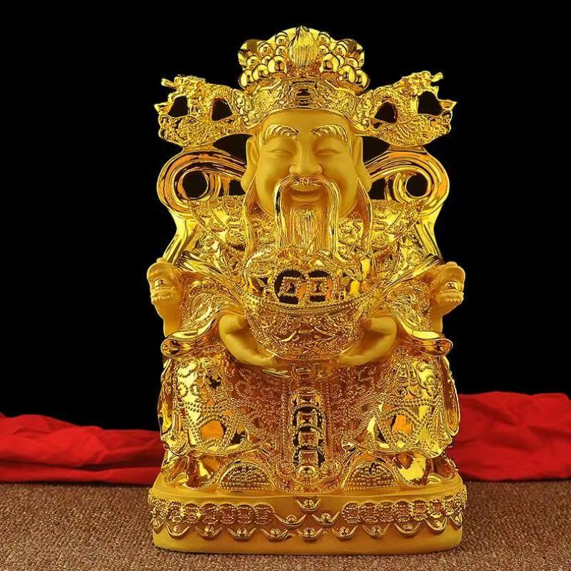 Resin Crafts - Feng Shui Gold God of Wealth