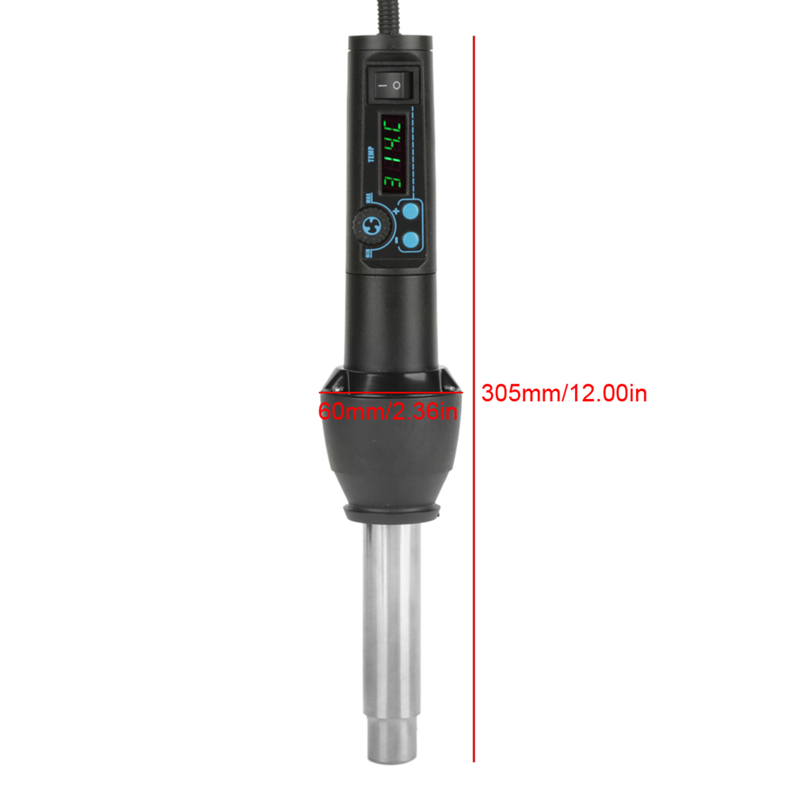 8858‑I / 650W LED Digital Disp - огляд і ціна Heat Gun Small
