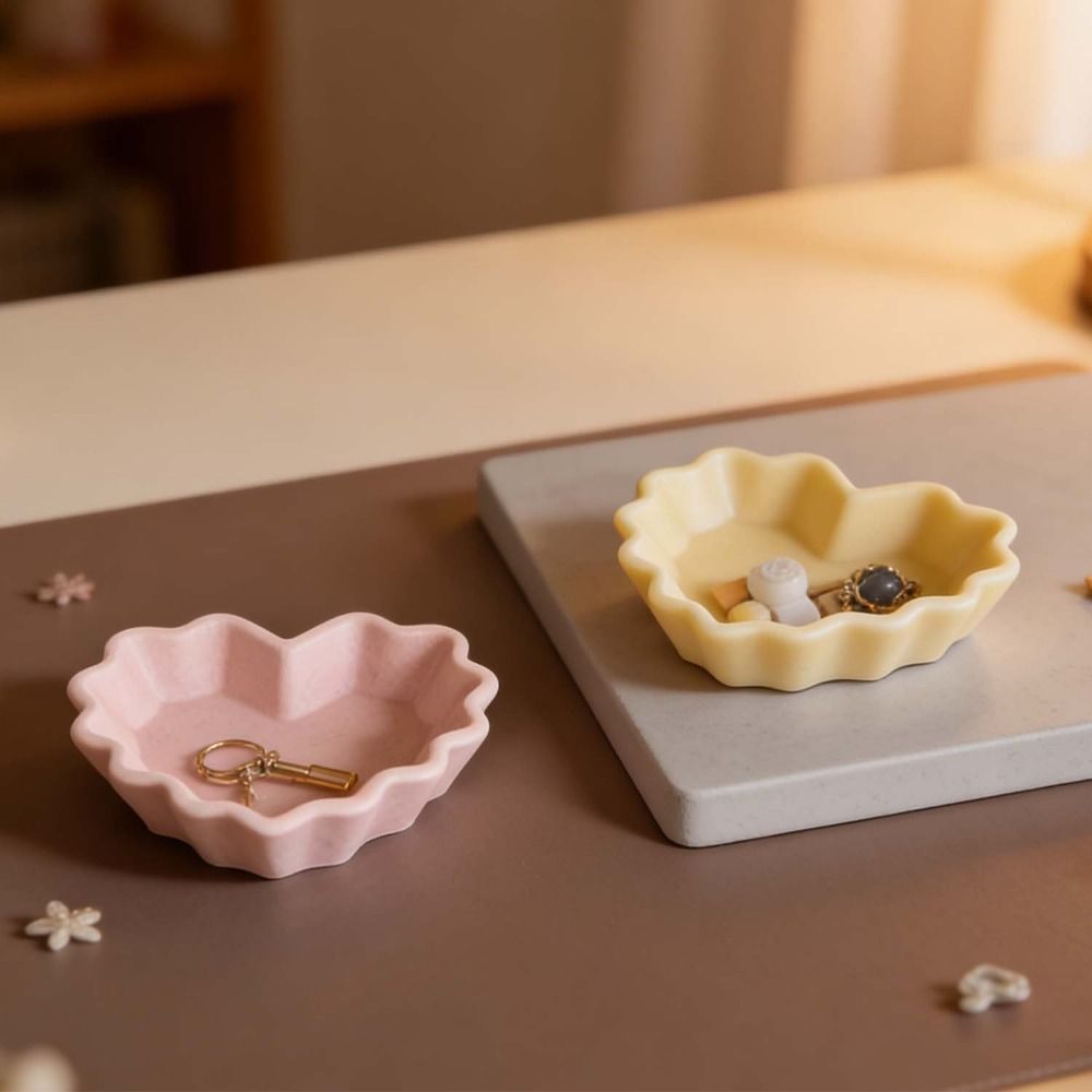 Heart Shape Plate Storage Bowl - огляд і ціна Silicone Mold Tray