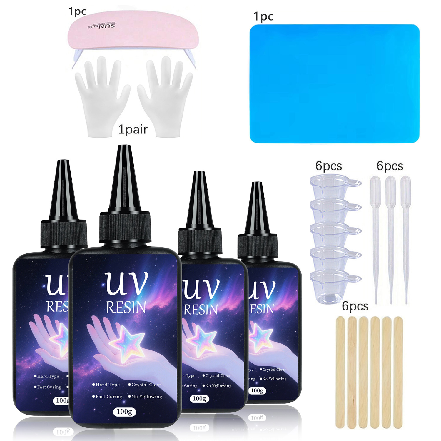 UV Resin kit with Casting Tool - огляд і ціна Epoxy Uv Resin Kit