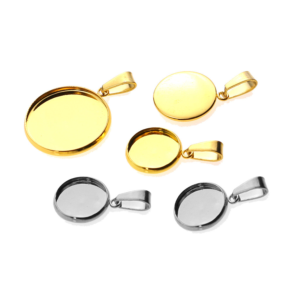 20Pcs Stainless Steel Round Pe - огляд і ціна Resin Crafts Diy