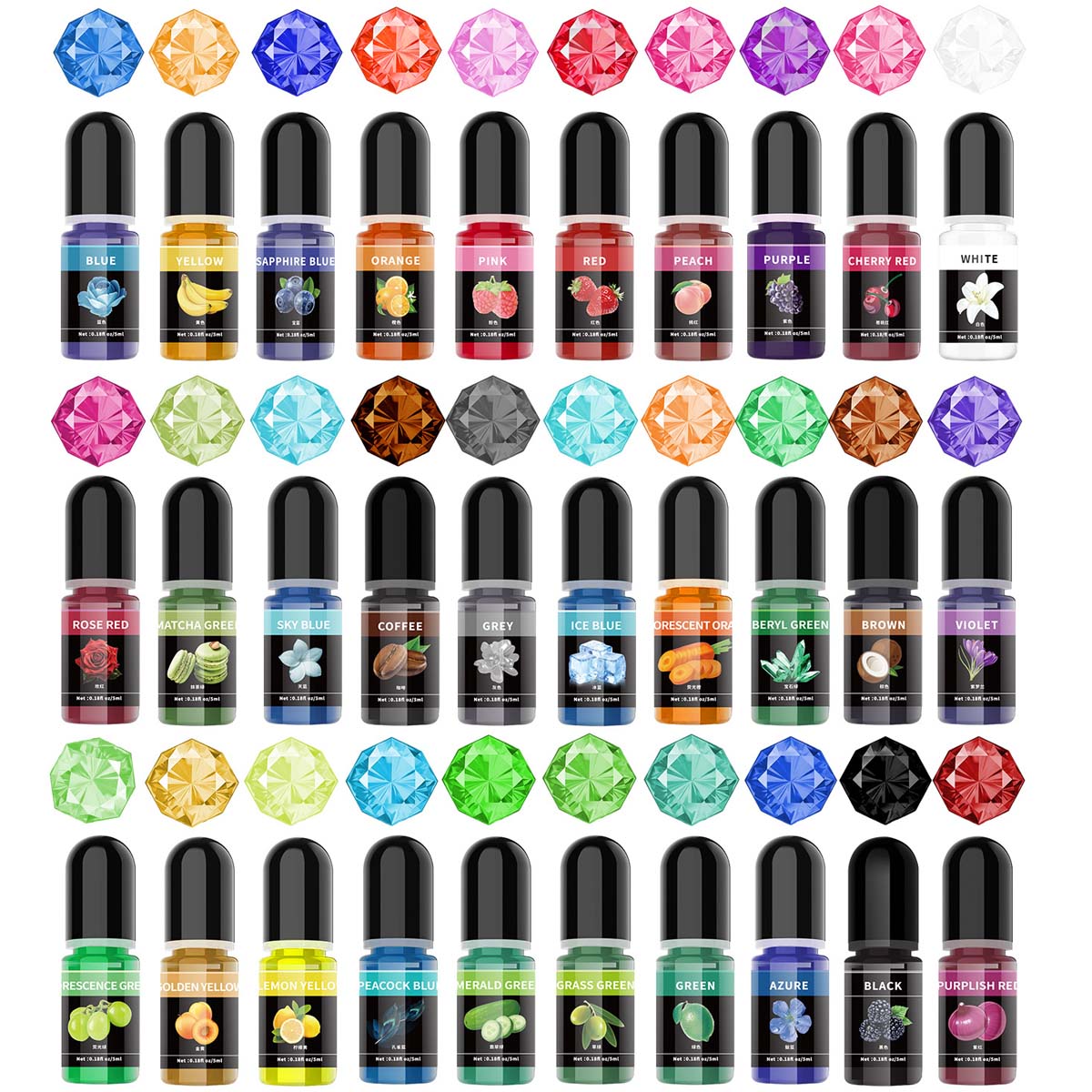 5ml/Bottle Epoxy Resin Pigment - огляд і ціна Epoxy Uv Resin Kit